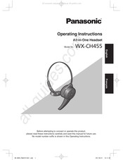 Panasonic WX-CH455 Mode D'emploi