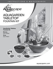 AquaScape AquaGarden Tabletop Mocha Mode D'emploi