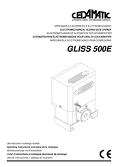 cedamatic GLISS 500E Livret D'instructions Et Catalogue Des Pieces De Rechange