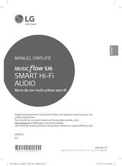 LG Music flow SJ6 Manuel Simplifié