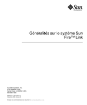 Sun Microsystems Fire Link Mode D'emploi