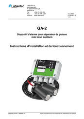 LABKOTEC D15623CF-5 Instructions D'installation Et De Fonctionnement