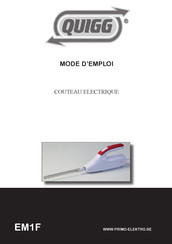 QUIGG EM1F Mode D'emploi