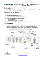 Emerson FIPIO numatics G2-2 Serie Guide De Démarrage Rapide