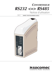 socomec RS232 Notice D'utilisation