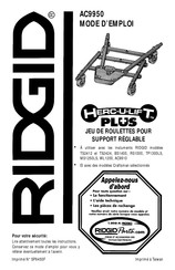RIDGID Herc-u-lift Plus WL1200 Mode D'emploi