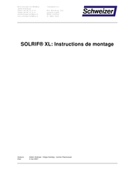 Schweizer SOLRIF XL Instructions De Montage