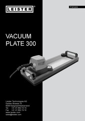 Leister VACUUM PLATE 300 Mode D'emploi