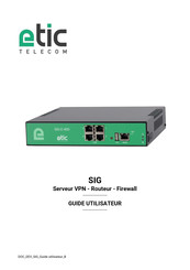 Etic Telecom SIG-E-400 Guide Utilisateur