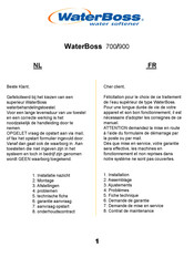 WaterBoss 700 Mode D'emploi