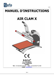 Sefa AIR CLAM X Manuel D'instructions