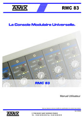 AMIX RMC 83 Manuel Utilisateur