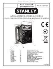 Stanley ST-15-400-E Instructions De Fonctionnement