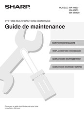 Sharp MX-M950 Guide De Maintenance