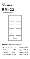 Sonoff RM433 Mode D'emploi