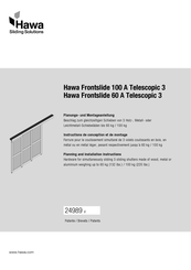 hawa Frontslide 100 A Telescopic 3 Instructions De Conception Et De Montage