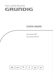 Grundig Sonoclock 490 Mode D'emploi