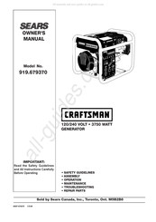 Sears CRAFTSMAN 919.679370 Mode D'emploi