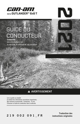 Can-Am Outlander 6x6 XU+ 650 T 2021 Guide Du Conducteur