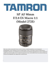 Tamron 272E Manuel Du Propriétaire