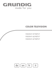 Grundig VISION 9 42-9870 T Mode D'emploi