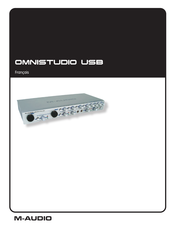 M-Audio OMNISTUDIO USB Mode D'emploi