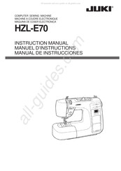 JUKI HZL-E70 Manuel D'instructions