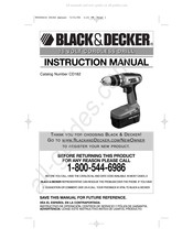 Black & Decker CD182 Mode D'emploi