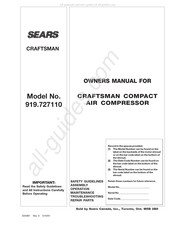 Sears CRAFTSMAN 919.727110 Mode D'emploi