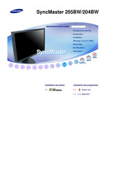 Samsung SyncMaster 205BW Mode D'emploi