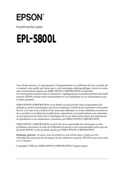Epson EPL-5800L Mode D'emploi
