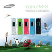 Samsung YP-U3JQB Manuel D'utilisation