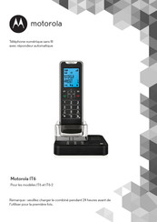 Motorola IT6 Mode D'emploi