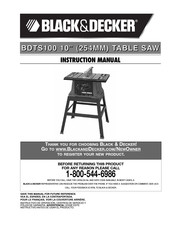 Black & Decker BDTS100 Mode D'emploi