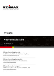 Edimax Technology BT-8500 Notice D'utilisation