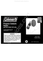 Coleman 5029 Mode D'emploi