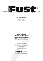 Fust NOVAMATIC FH66-412K Notice D'utilisation