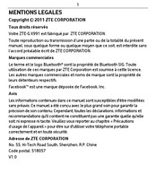 ZTE G X991 Mode D'emploi