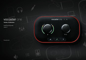 Focusrite vocaster one Mode D'emploi