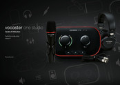 Focusrite vocaster one studio Guide D'utilisation