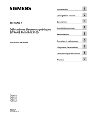 Siemens SITRANS F M MAG 3100 Instructions De Service