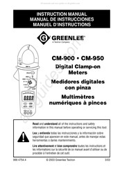 Textron Greenlee CM-950 Manuel D'instructions