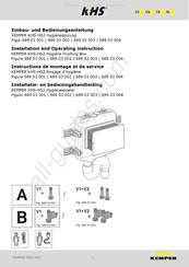 Kemper KHS-HS2 689 03 001 Instructions De Montage Et De Service