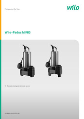 Wilo Padus MINI3 Notice De Montage Et De Mise En Service