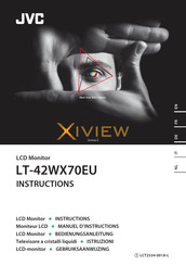 JVC LT-42WX70EU Instructions