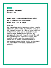 Hewlett Packard ProLiant m700p Manuel D'utilisation Et D'entretien