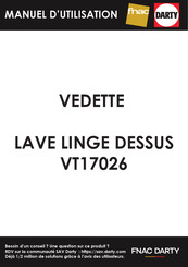 VEDETTE VT17026 Manuel D'instructions