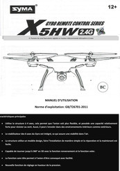 SYMA X5HW Manuel D'utilisation