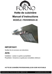 Forno FRHWM5029-30 Manuel D'instructions