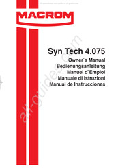 Macrom Syn Tech 4.075 Manuel D'emploi